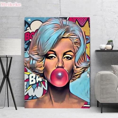 5D DIY Full Square Round Drill Diamond Painting Marilyn Monroe Graffiti Art Diamond Mosaic Embroidery Cross Stitch Home Decor