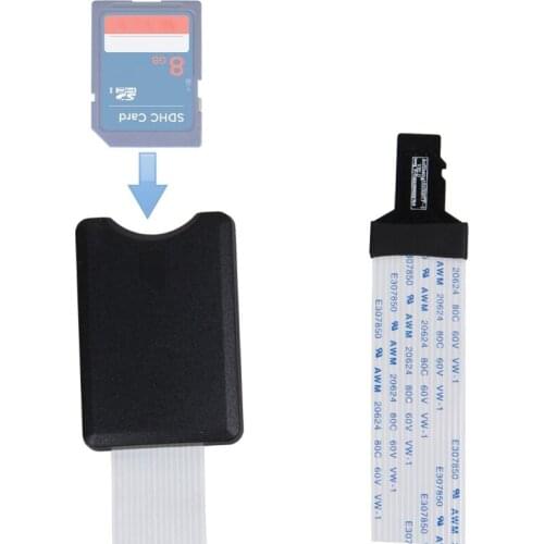 TF Micro SD Male To SD Female SDHC SDXC Flexible Extension Adapter Cable Extender for GPS DVD DVR LED/LCD screen 48cm/60cm