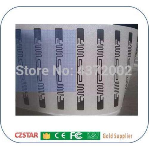 Alien chip long range antenna rfid tag 1-30m passive ISO18000-6C EPC global C1 gen2 uhf rfid tag wet inlay sticker adhesive