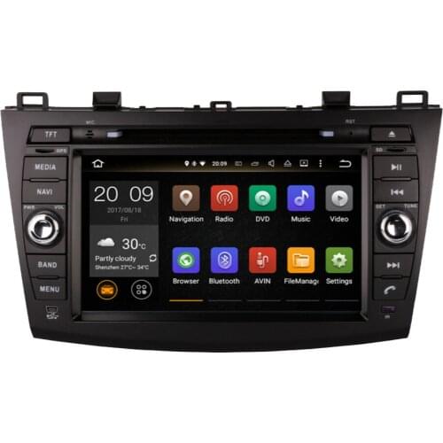 Android 9.0 Radio Bluetooth WIFI 3/4G Rear Camera System Car Radio Player HD Car DVD Player GPS Navigation for MAZDA 3 2010-2012