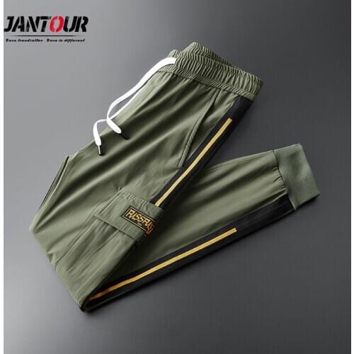 Fashion Letter print Mens Cargo Pants Streetwear Leisure Hip Hop Jogging Pants Male High Quality Sweatpants Pants Mens Trousers