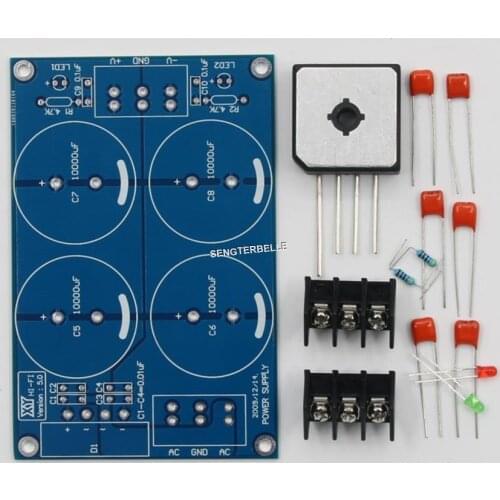 Diy 35A HiFi Dual Power Supply Rectifier Filter Board Kit For Home Audio Amplifier
