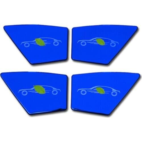 FOR Honda Accord 8th 2008-2012 Blue Steel Interior door bowl sticker trim 4pcs