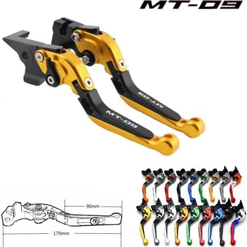 For YAMAHA MT-09 FZ09 2014-2020CNC Motorcycle Accessories Adjustable Folding Extendable Brake Clutch Lever MT09 MT 09 FZ09