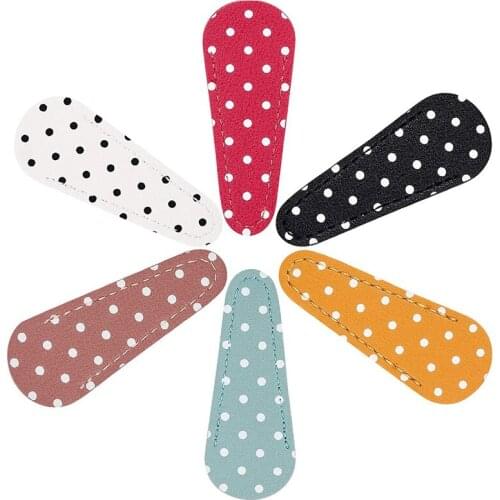 Embroidery Scissors Sheath Polka Dot Scissors Protective Cover Scissors Leather Sheath For Scissors Protection