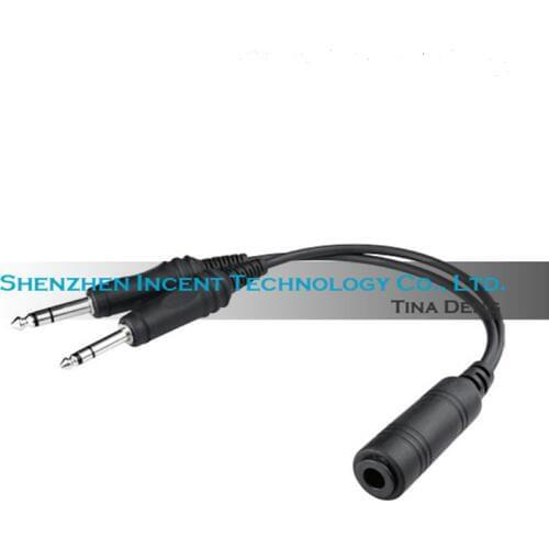 VOIONAIR Helicopter headset Adapter Cable Helicopter to GA Adapter Cable