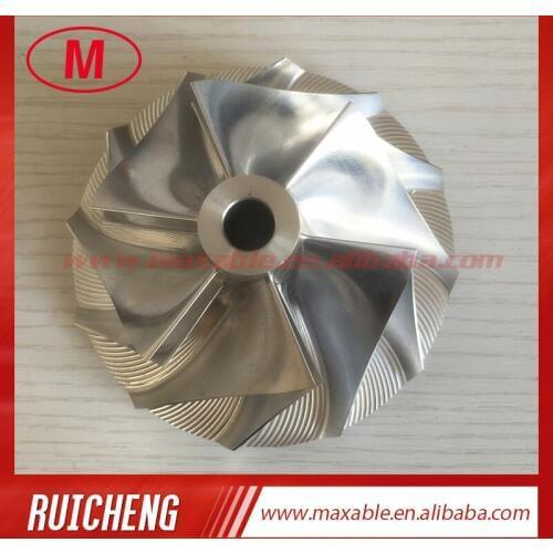 KTR110 reverse 6505-51-1410 72.14/106.00mm 6+6 blades turbocharger billet compressor wheel for Komats*u 6505-52-5410