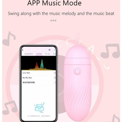 App Mini Jump Egg Vibrator with Remote Control Wireless Remote Control Wearable Vaginal Balls Masturbation Vibrators for Women