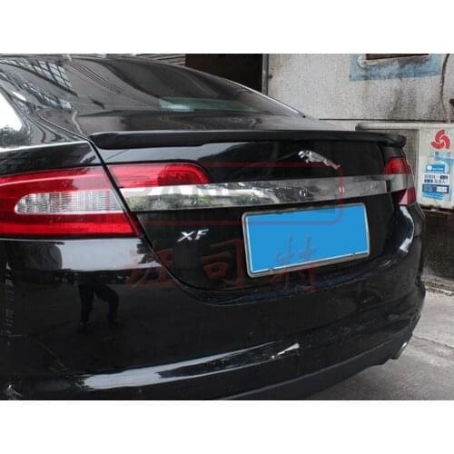 MONTFORD Auto High Quality Carbon Fiber Rear Lip Spoiler Trunk Boot Wing 1Pcs Car Styling For Jaguar Spoiler XF 2016 2017 2018