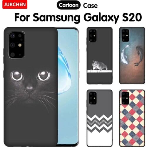 JURCHEN Soft TPU For Samsung Galaxy S20 Plus FE Case Cover Silicone Cartoon Print Phone Case For Samsung Galaxy S20 Ultra Case