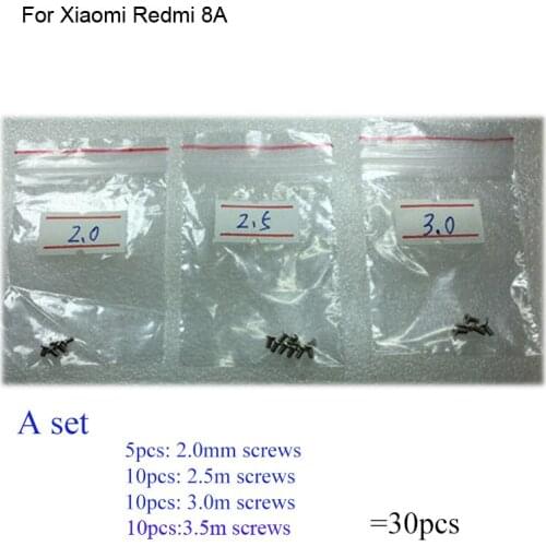 30PCS a set Silver Screw For Xiaomi Redmi 8A mainboard motherboard Cover Screws Repair Parts For Xiao mi Redmi8A 8 A