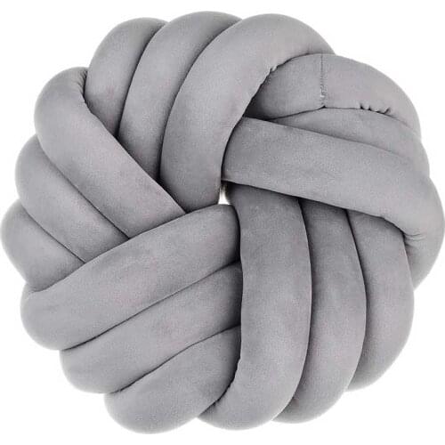 Nordic Style Handmade Knotted Outdoor Seat Cushion Decorative Sofa Pillow Living Room Round Knot Ball Floor Cushion
