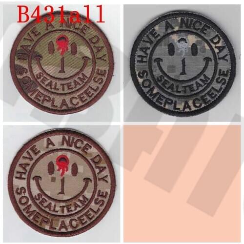 Embroidery patch Seal Team have a nice day Morale tactics Military