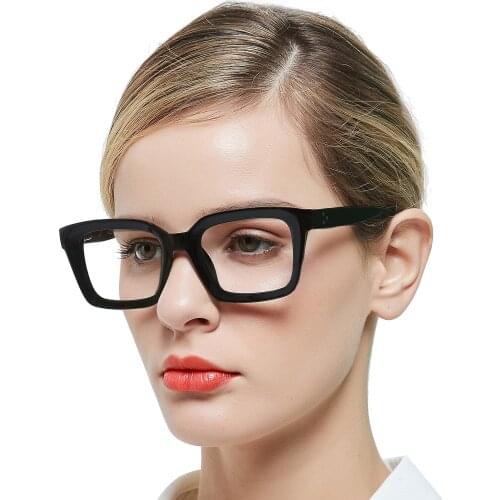 Reading Glasses For Women Oversized Computer Glasses Magnifier Prescription Eyeglasses Frames Decorative Blue Light Eyewear MARE