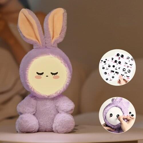 Plush Doll Lamp Night Light Christmas Gift Led Bedroom Lamp Children’s Cute Cartoon Atmosphere Light Bear Rabbit Stuffed Toy