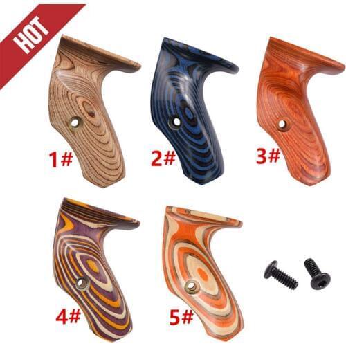 2019 ELONG 5 Color Wood Wooden Grips for 17" ILF Traditional Recurve Bow Riser Right Hand Archery Bow Hunting Shooting Outdoor