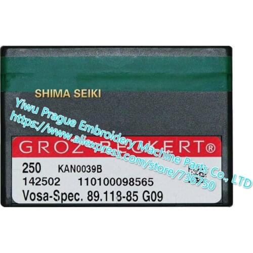 250 pieces Genuine Groz Beckert Knitting Needles Vosa-Spec. 89.118-85 G09 SHIMA SEIKI 7G kniting needle spare parts store 736750