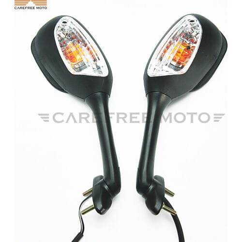 Black LED Turn Signal Light Motorcycle Rear Side Mirror Moto Turning Lights Case for SUZUKI Gsxr600 Gsxr 750 2008-2010 K8