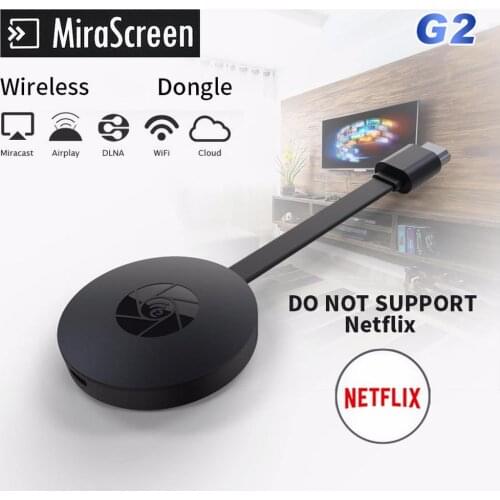 G2 WiFi MiraScreen TV Stick HDMI-compatible Anycast Miracast DLNA Airplay Display Receiver Dongle Support Windows Andriod Ios
