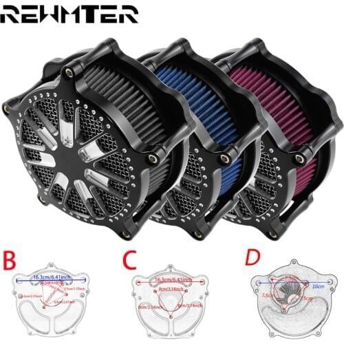 Air Cleaner Motorcycle Filter CNC Crafts Red/Gray/Blue For Harley Touring Street Glide Road Glide 2008-2016 Dyna Softail Models