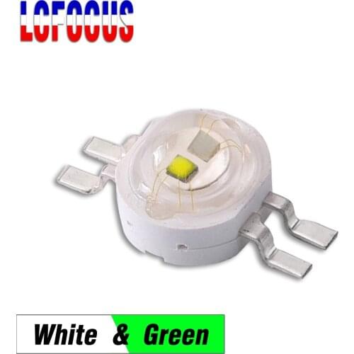 High Brightness 2*3W Double LED COB Chip White Green Bicolor SMD Diode For DIY 1W 3W 5W 10W 20W 30W 50W 100W Light Lamp Bulbs