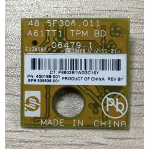 488069-B21 505836-001 450168-001 Trusted Platform Module Option(TPM option)