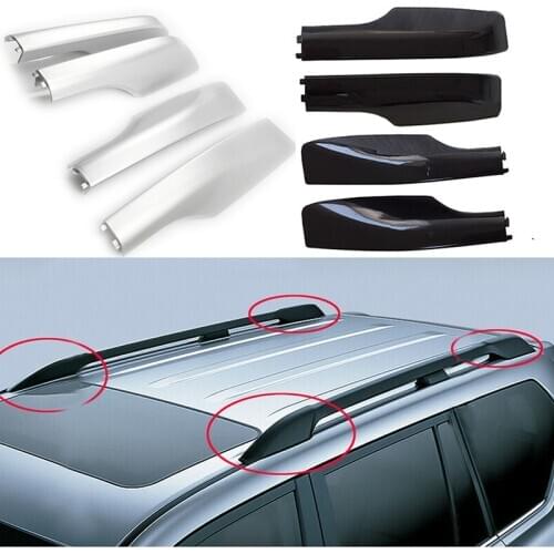4p Roof Rails Rack End Cover Shell For Toyota Land Cruiser LC200 FJ200 2008- 2019 Auto Exterior Parts Front Rear Left Right Roof