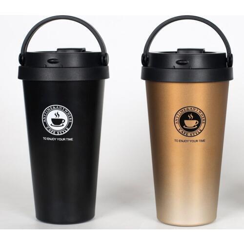 500ml Double Wall Stainless Steel Thermos Bottle Hot Coffee Travel Mug Tumbler Thermal Bottle for Water Vacuum Flasks Thermocup