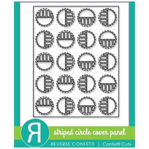 AliliArts Metal Cutting Dies Striped Circle Panel Die diy Scrapbooking Photo Album Decorative Embossing PaperCard Crafts Die