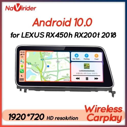 12.3inch Android 10 Car Radio For Lexus GYL15 RX200t 2018 Rx350L Rx350 Rx450h 64GB ROM GPS Navigation Multimedia Head Unit