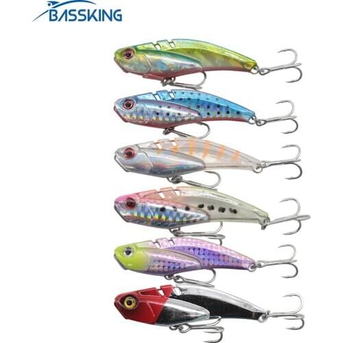 BASSKING VIB Bait 68mm20g Sinking Metal Bait Fishing Lure Vibration Isca Artificial Bait Para Pesca Leurre Peche Fishing Wobbler