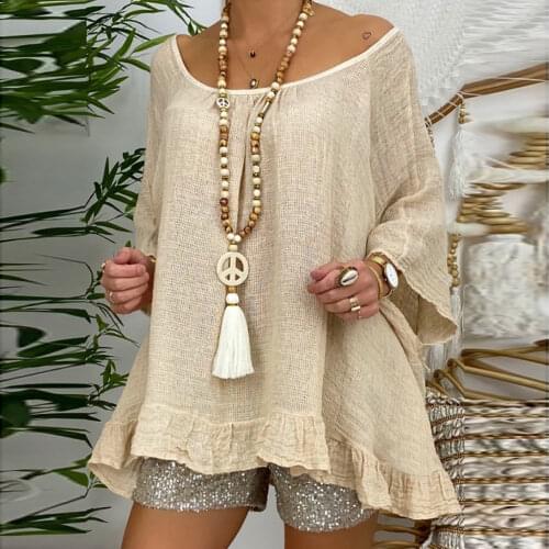 Feitong Women's Ruffle Shirts