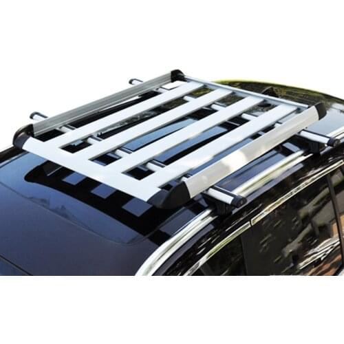 Hot Sale Universal Roof Rack Carrier, Aluminum Alloy Car Cargo Luggage Basket For SUV -Single Deck 127*90 CM