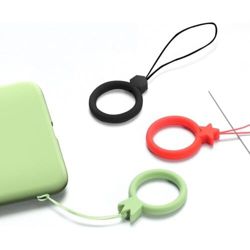 Exquisite And Compact Unisex Liquid Silicone Mobile Phone Lanyard Mini U Disk Drop-Resistant Short Lanyard