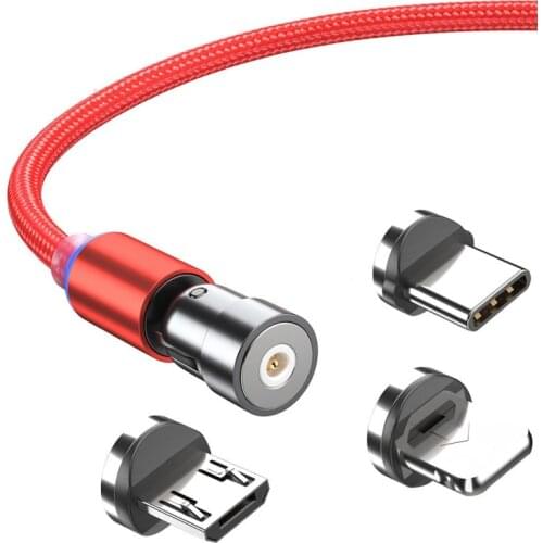 2m Magnetic Cable 3A Micro USB Type C Charger For Android Phones Fast Charging Magnet Charge Wire Cord For iPhone11 Pro Max