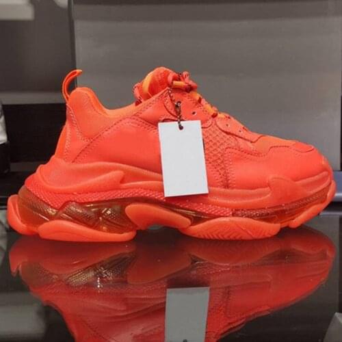 Soild Woman Sports Shoes Mesh Breathable Zapatos De Mujer Thick Bottom Sneakers Lace Up Shoes Women Fashion Casual Running Shoes