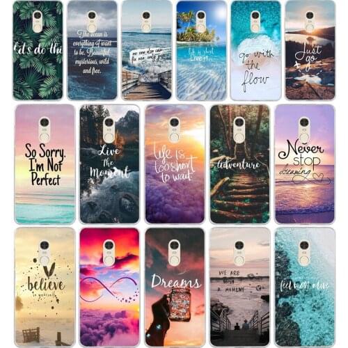 366FG Travel mountain sea beach quotes Soft Silicone Tpu Cover phone Case for xiaomi redmi 7 7a note 4A 4X 6 Pro 6A 7