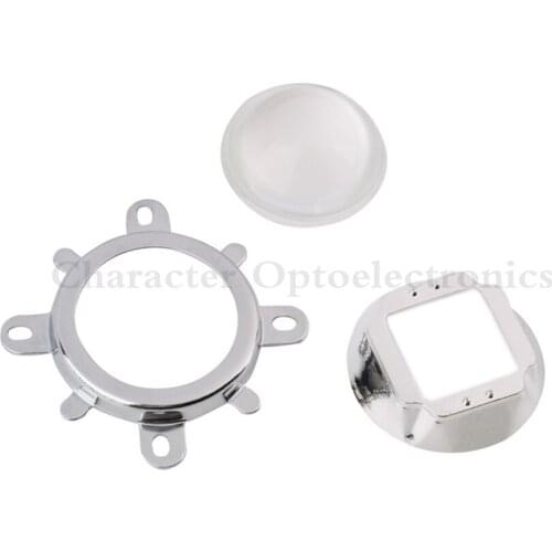 2 Set 20W 30W 50W 70W 100W 120W LED 44mm Lens + Reflector Collimator + Fixed Bracket High Quality