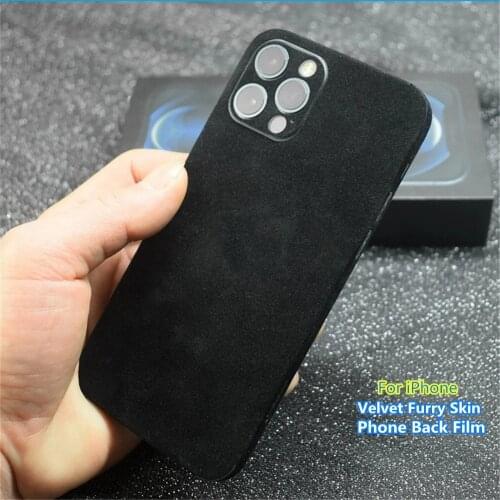2021 New Velvet Furry Matte Film Back Film Skin Sticker For iPhone 11 12 Pro Max XR XS 6S 7 8 Plus SE2020 Paste Rear Wrap Cover