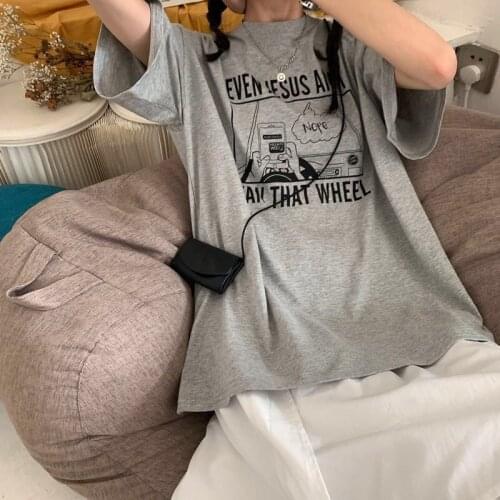 2021 summer new ins super fire short sleeve T-shirt for female students