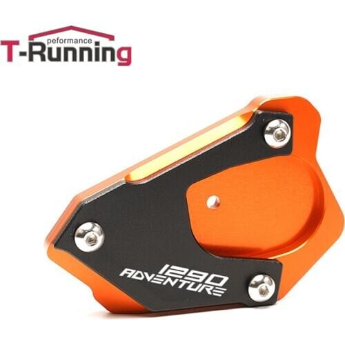 NEW LOGO For KTM Adventure 1290 1050 1090 1190 Adv Kickstand Foot Side Stand Extension Pad Motorcycle Accessories