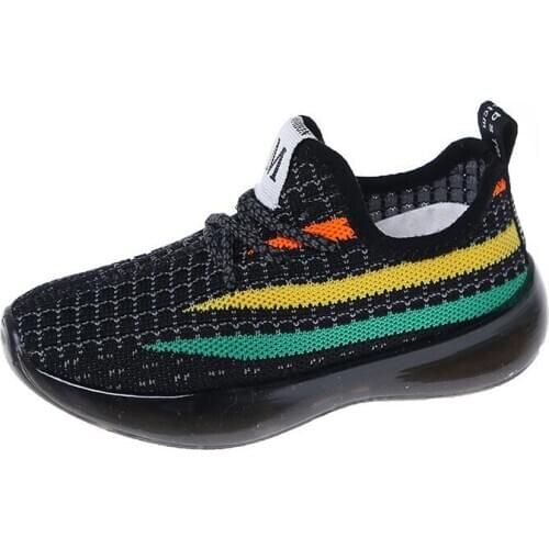 Infant Toddler Shoes 2020 Autumn Girls Boys Casual Shoes Breathable Non-slip Soft Bottom Kids Children Flying Woven Mesh Shoes