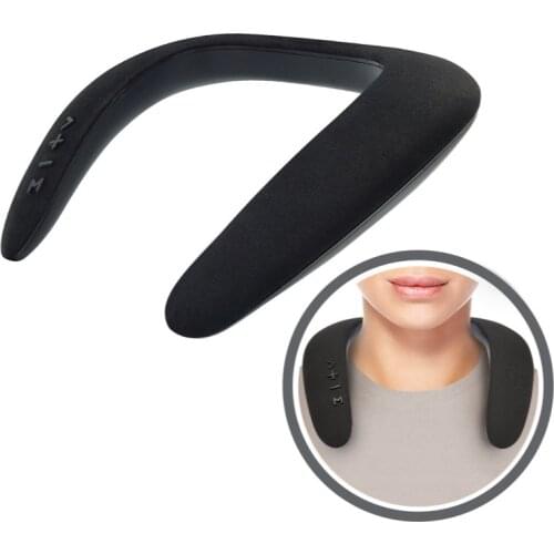 Neck Bluetooth Speaker Portable Wearable Speaker with Microphone TF Card Waterproof Bass HD Voice for Music Game Sports Movie