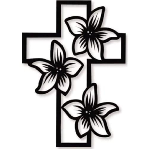 Pray cross with flower Metal Steel Cutting Die Stencil For DIY Scrapbooking Paper/photo Cards Embossing Dies