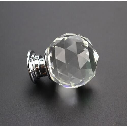 Clear Crystal Diamond Glass Door Knobs Cupboard Drawer Furniture Handle Cabinet Door Knobs Cabinet Drawer Handle Knob
