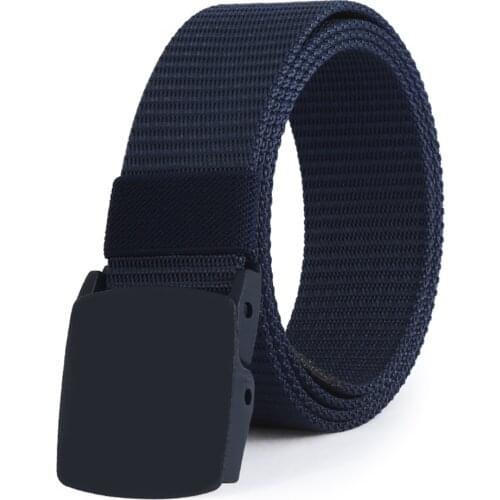 Hot sale Men /women belt High Quality Automatic Buckle Nylon Belt OutdoorTravel Tactical Waist Belt Unisex add long Belts 130cm
