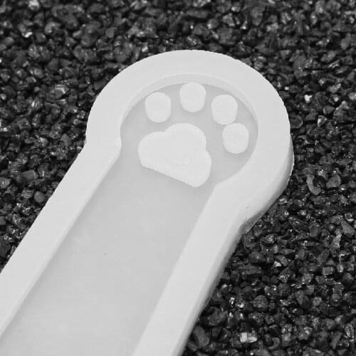 652B Cat Claw Silicone Mold Mould Epoxy Resin Jewelry Bookmark DIY Craft with Hole