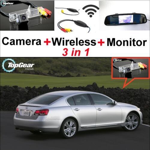 3in1 Special WiFi Camera + Wireless Receiver + Mirror Parking System For LEXUS GS S190 MK3 2005~2011