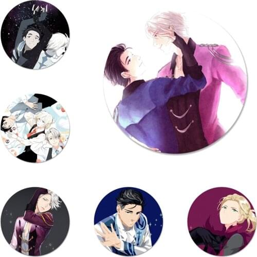 Yuri On Ice Icons Pins Badge Decoration Brooches Metal Badges For Backpack Decoration 58mm