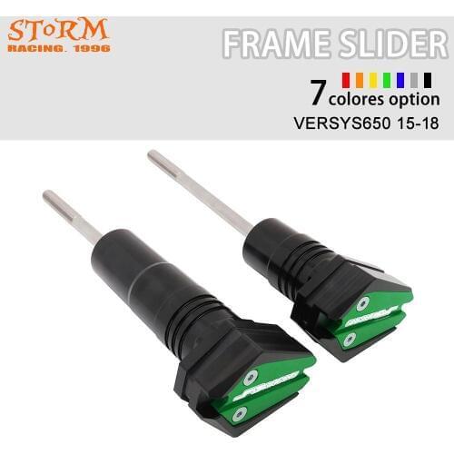 CNC Motorcycle Falling Protection Frame Slider Fairing Guard Crash Pad Protector For KAWASAKI VERSYS 650 VERSYS650 2015-2018